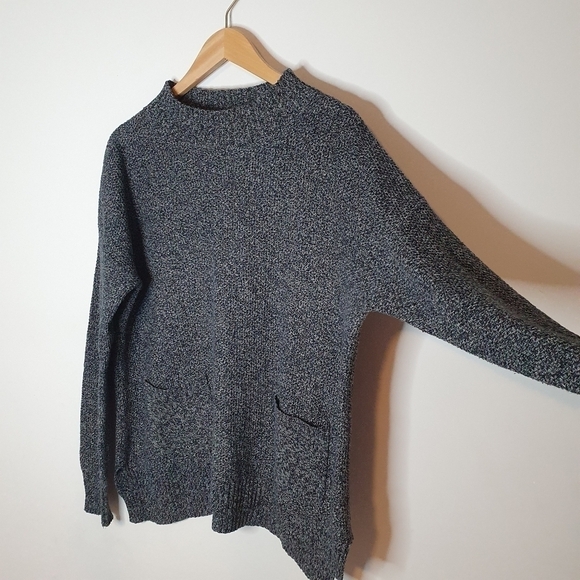 Halogen Mock Neck Knit Sweater with Pocket Size L - Picture 2 of 8